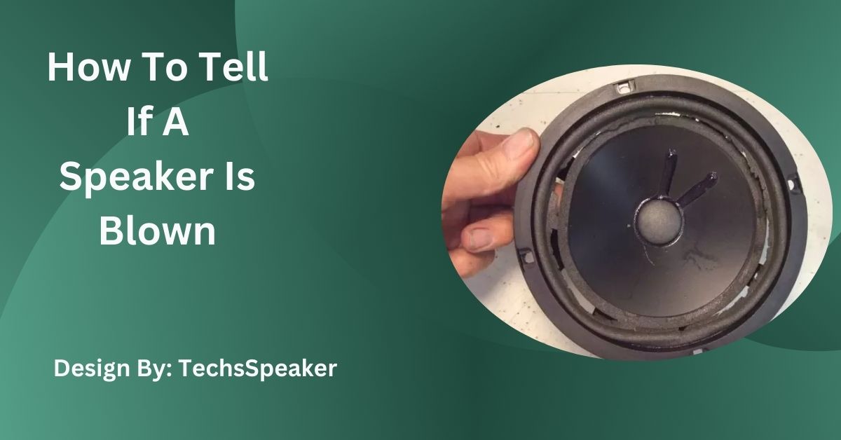 How To Tell If A Speaker Is Blown – A Complete Guide!