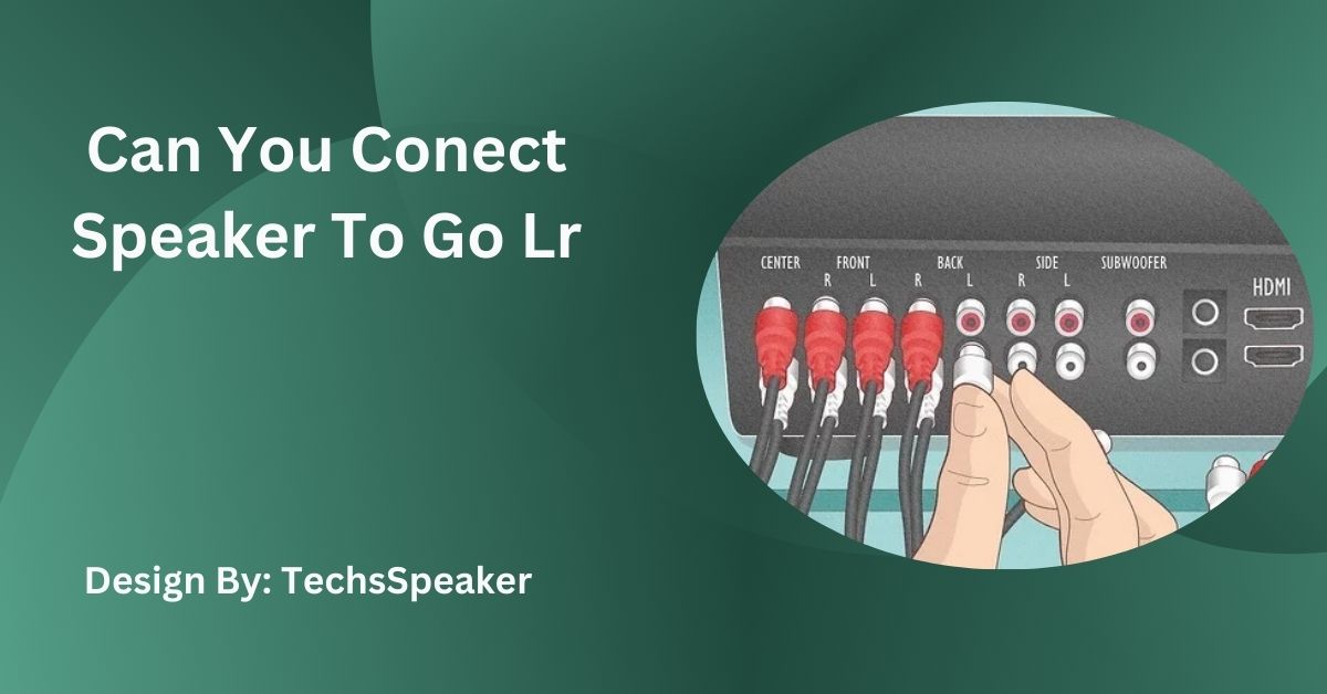 Can You Conect Speaker To Go Lr