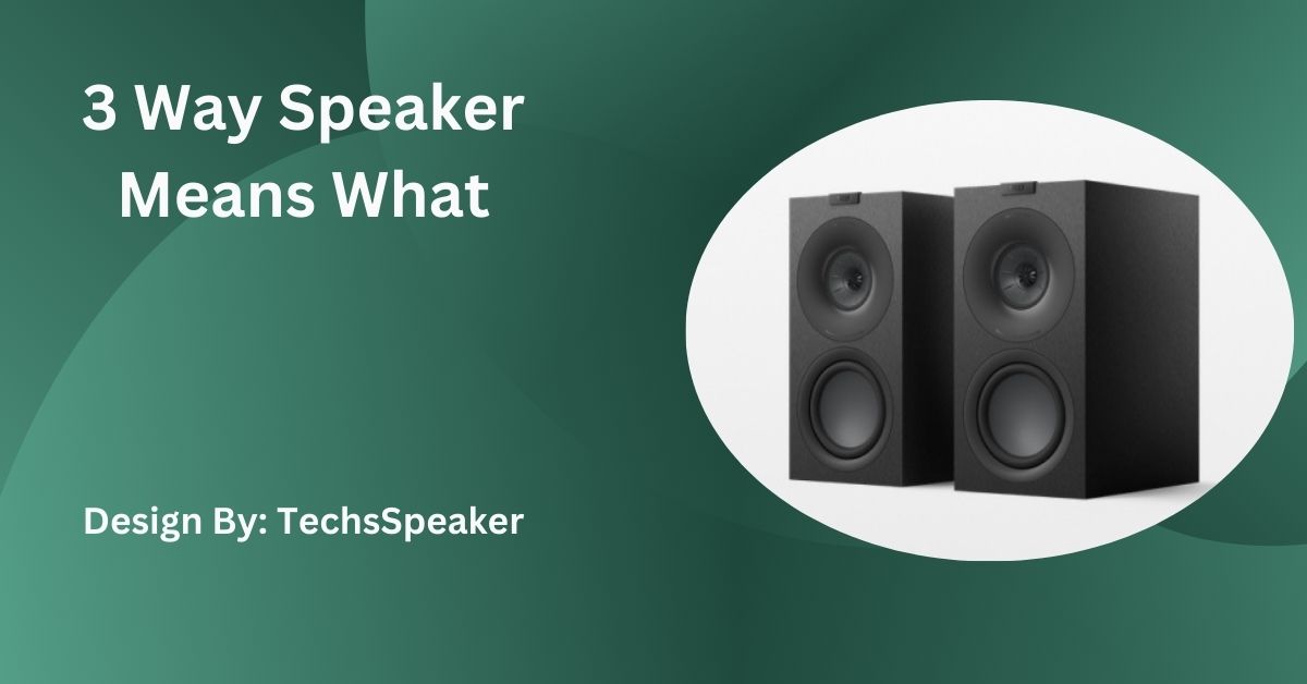 3 Way Speaker Means What